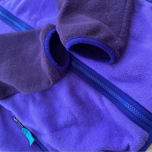 Patagonia Full Zip Synchilla Snap-T Jacket Sweater Sz. S Purple Blue - Picture 5 of 6